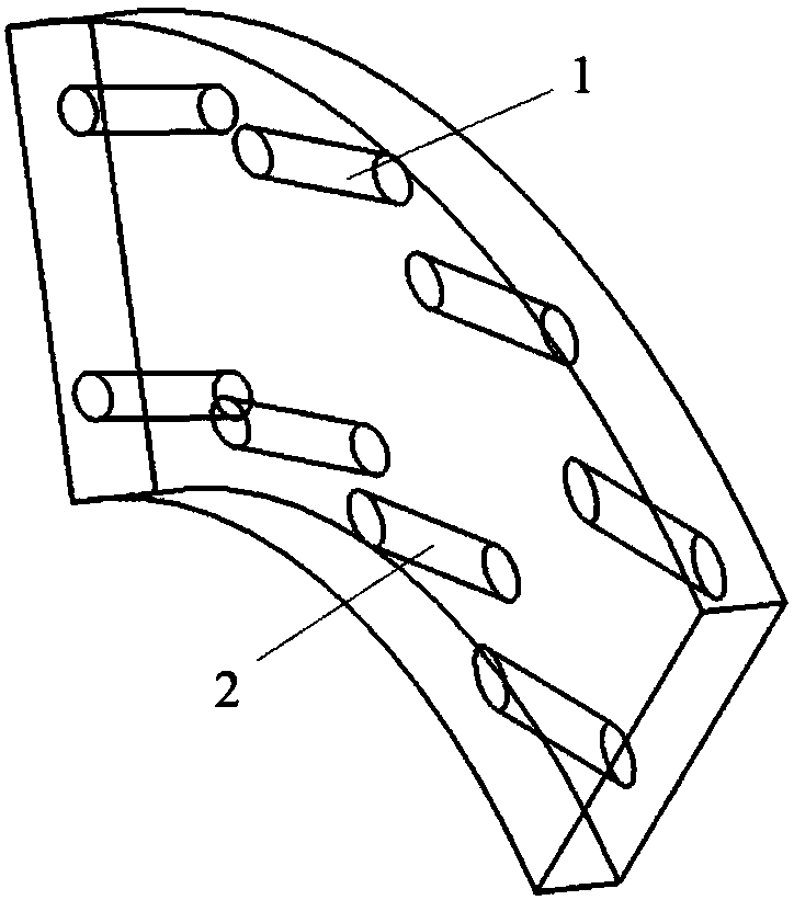 Double-row nozzle structure for cold air prerotation