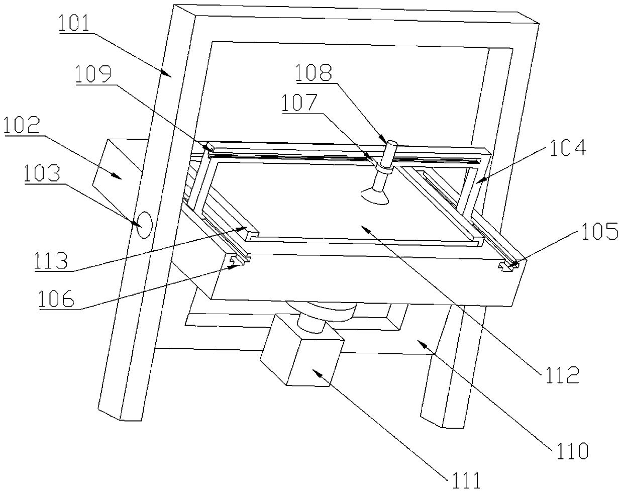 Adhesive force testing device and adhesive force testing method thereof