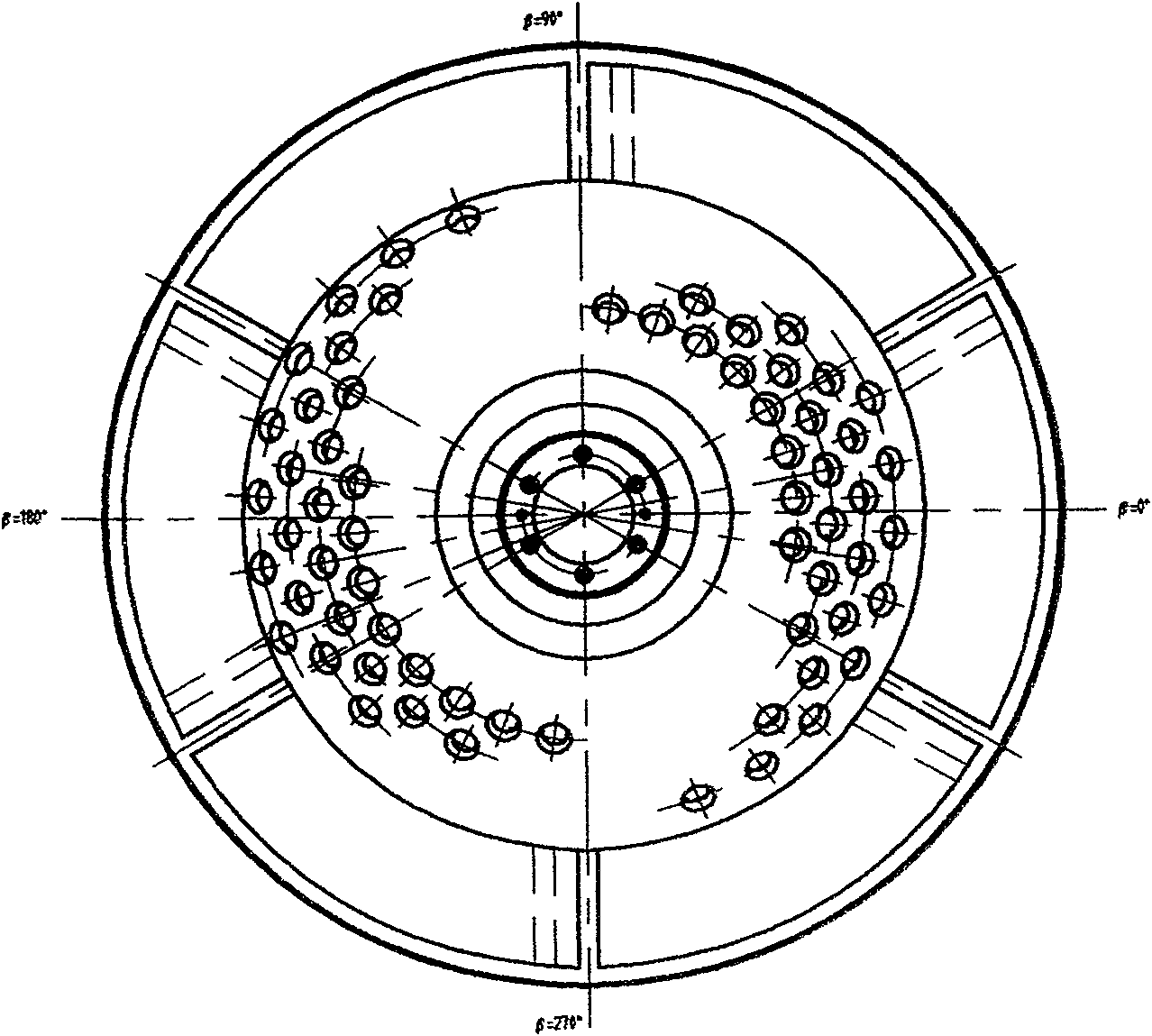 Gamma ray focusing radiation unit