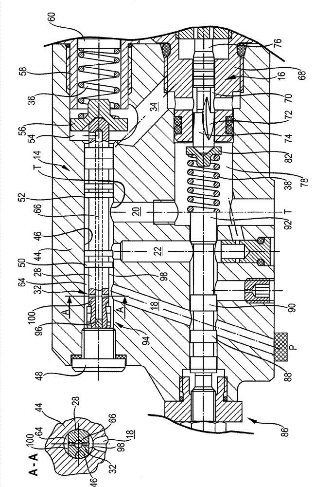 Hydraulic valve arrangement and hydraulic machine arrangement having same