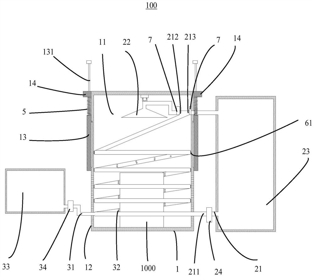 Cooling and fire extinguishing device