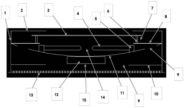 Light-gathering shielding type UV disinfection cavity