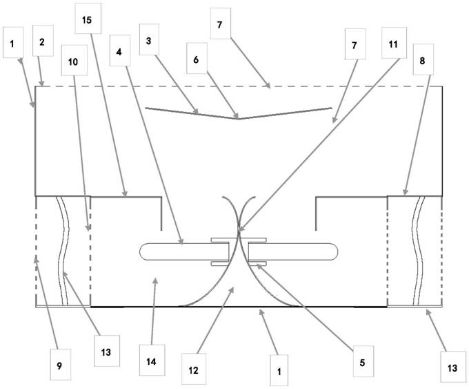 Light-gathering shielding type UV disinfection cavity