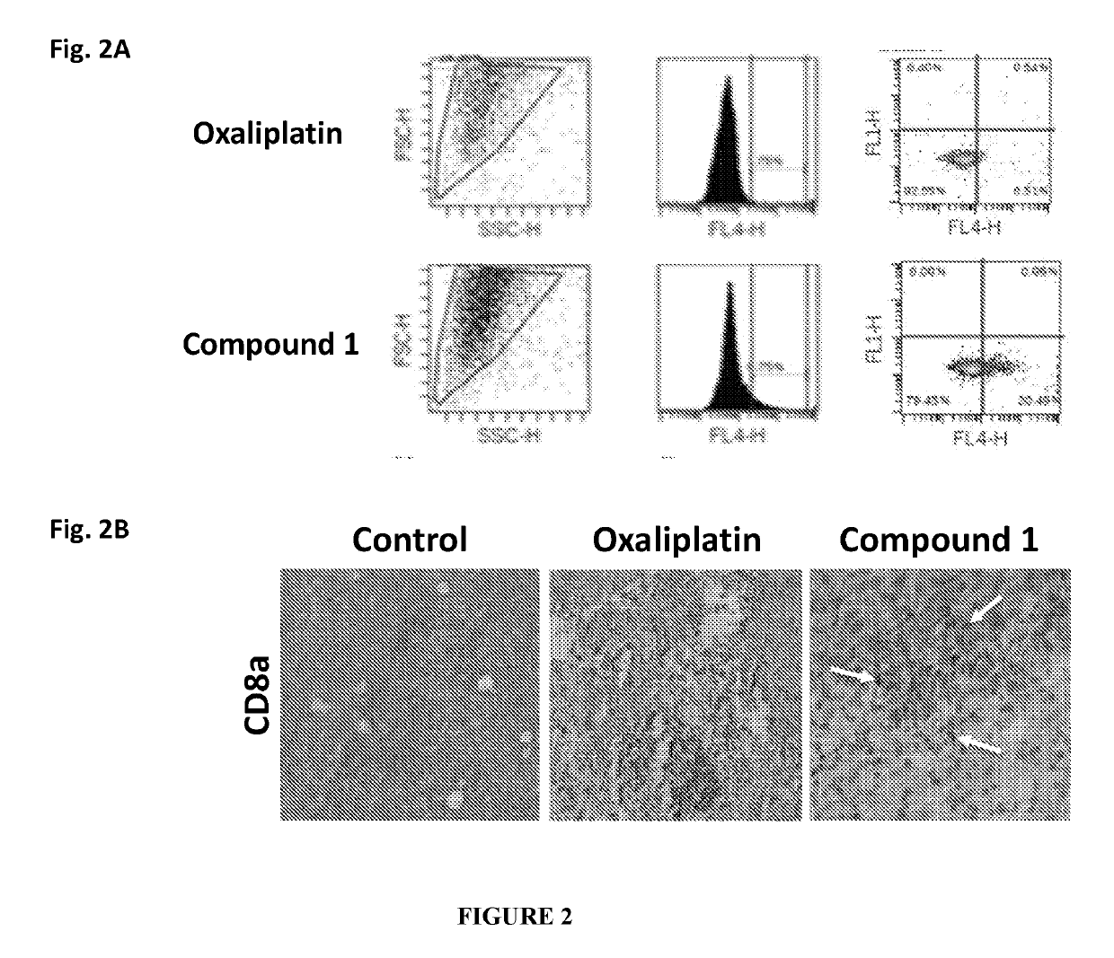 Immune memory induction by platinum based compounds