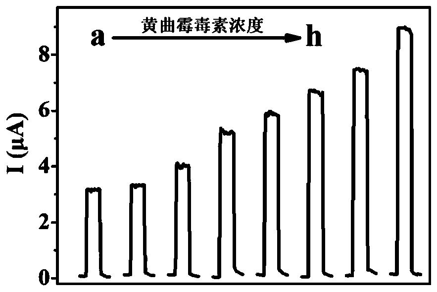 Method for photoelectrochemically detecting aflatoxin based on homogeneous anode of bismuth tungstate