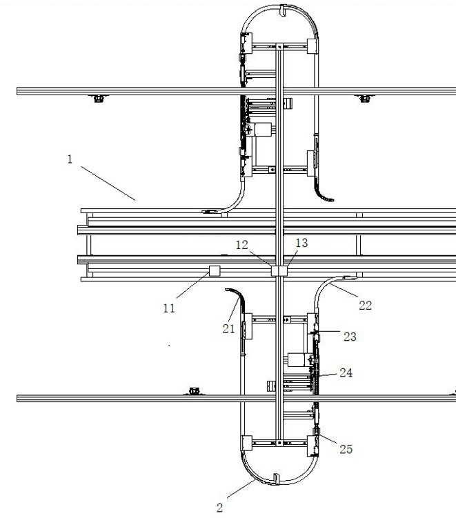 Station entering and exiting control system and method