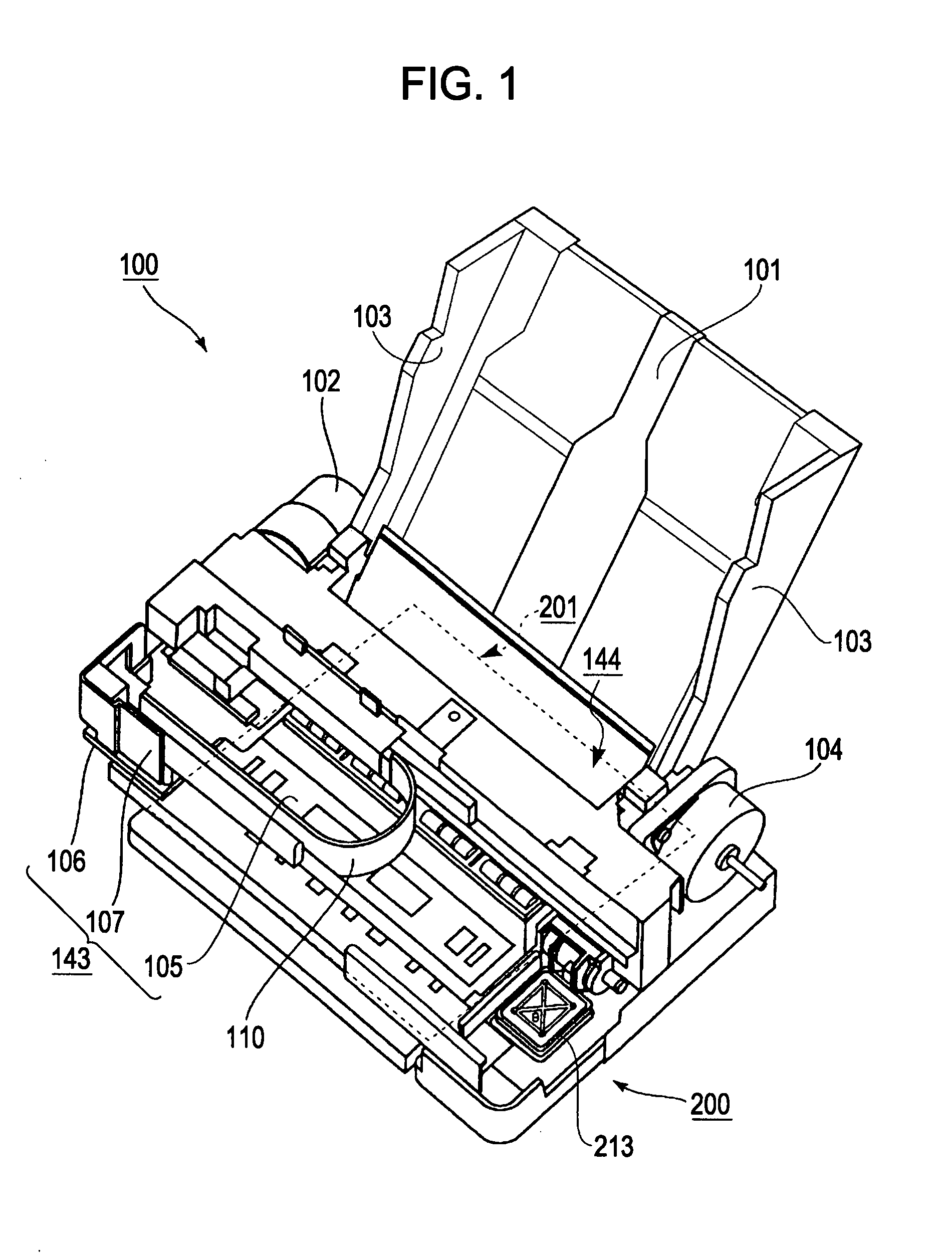 Apparatus for attaching and detaching ink cartidge, recorder comprising the same and liquid spraying apparatus comprising the same