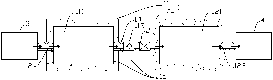 Gas storage device for carbon dioxide oil displacement