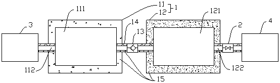 Gas storage device for carbon dioxide oil displacement