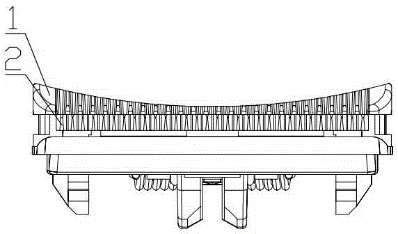 Cambered-surface cutter bit and hair clipper