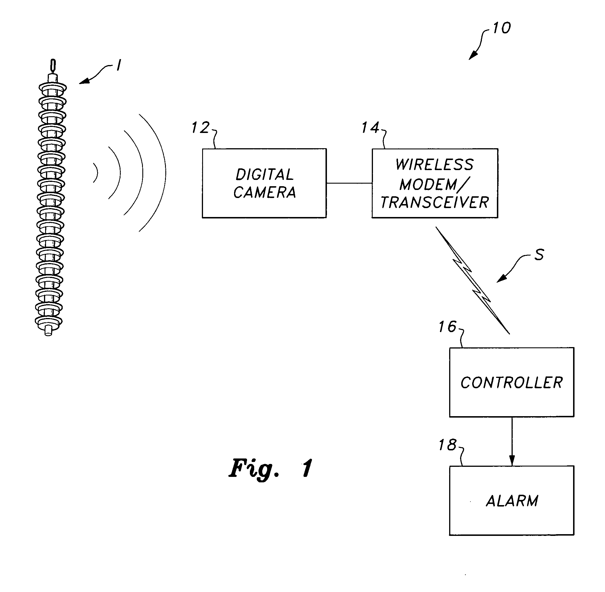 Contamination monitoring of high voltage insulators