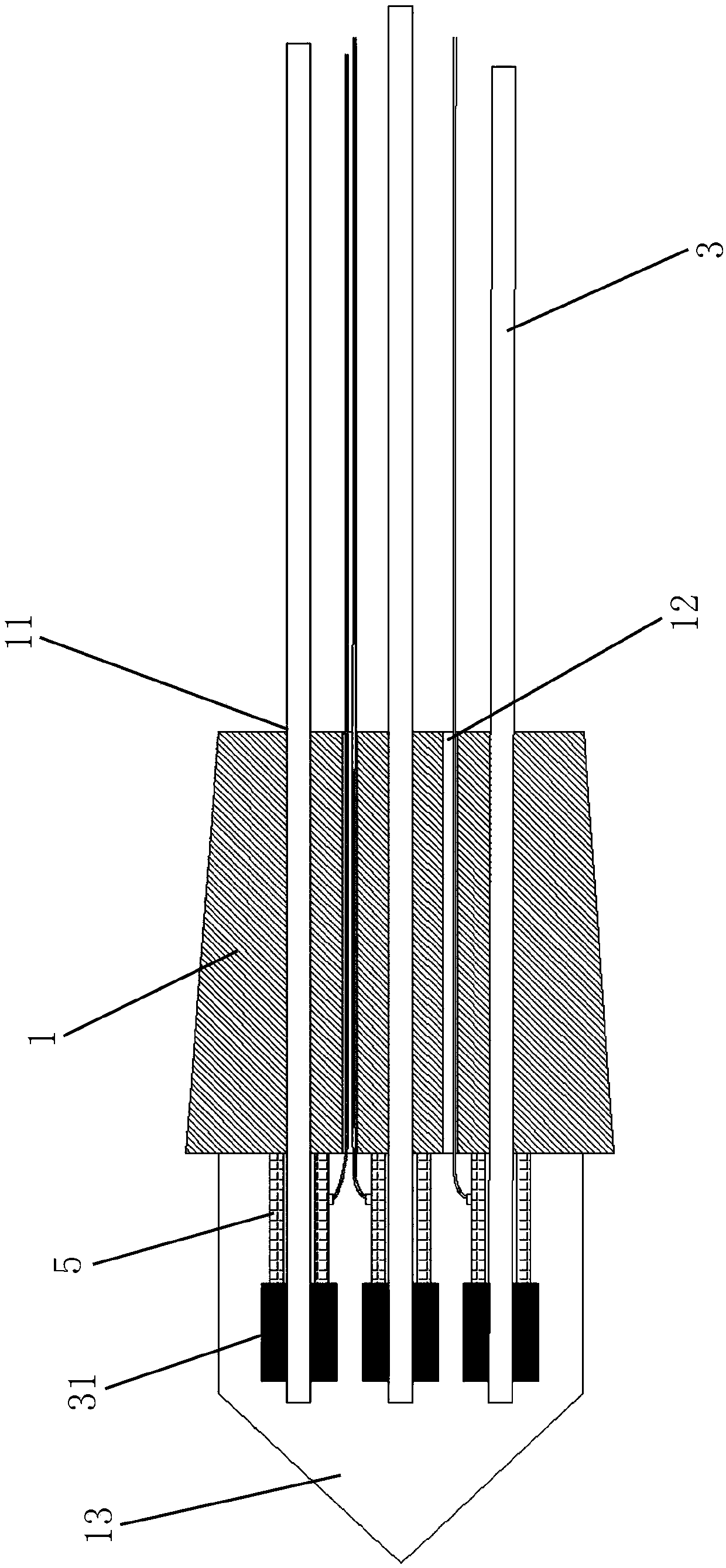 Intelligent anchor cable system and its fixing method suitable for rock slope support and whole-process monitoring