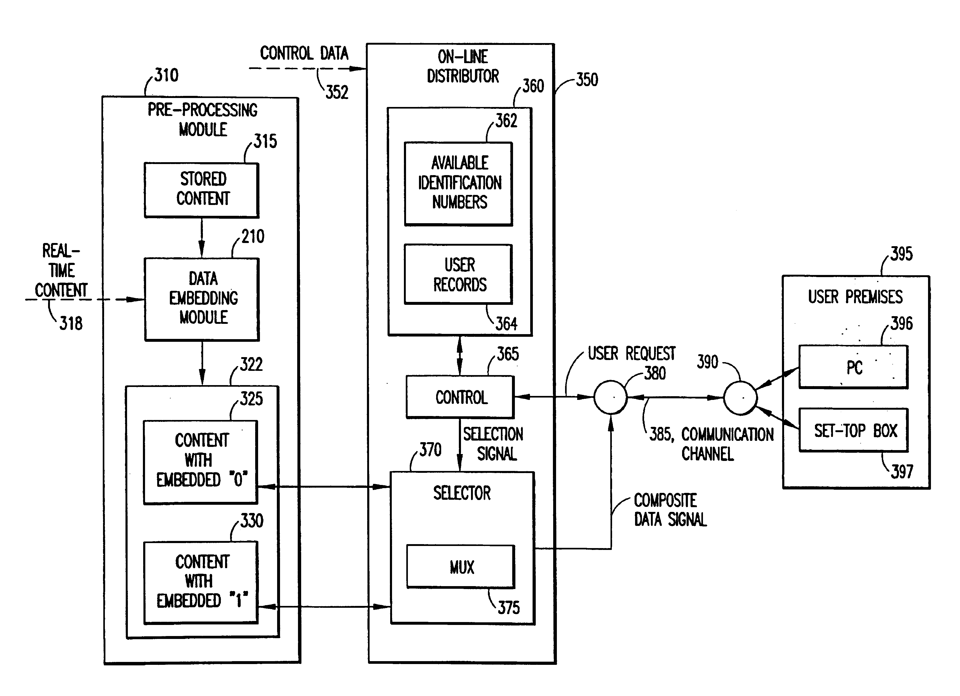 Pre-processed information embedding system