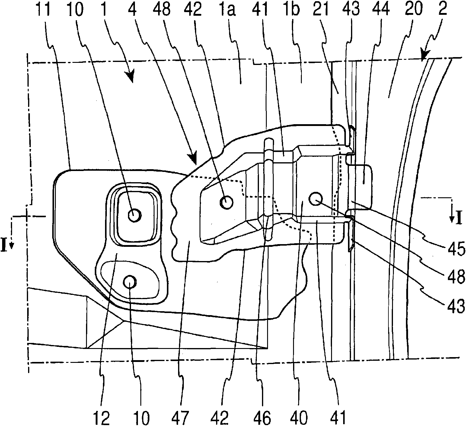 Lower-body structure for automobile