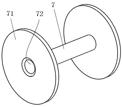 A large drum high-voltage cable collection device and cable collection method