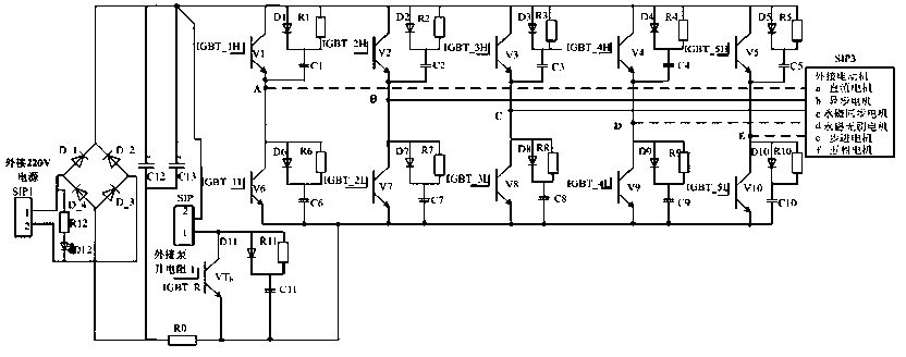 Multifunctional motor control strategy test experimental device and application thereof