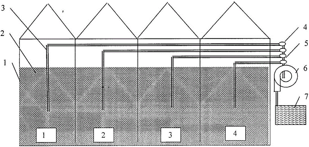 Method for quickly detecting active mold class groups in grains stored in real granaries