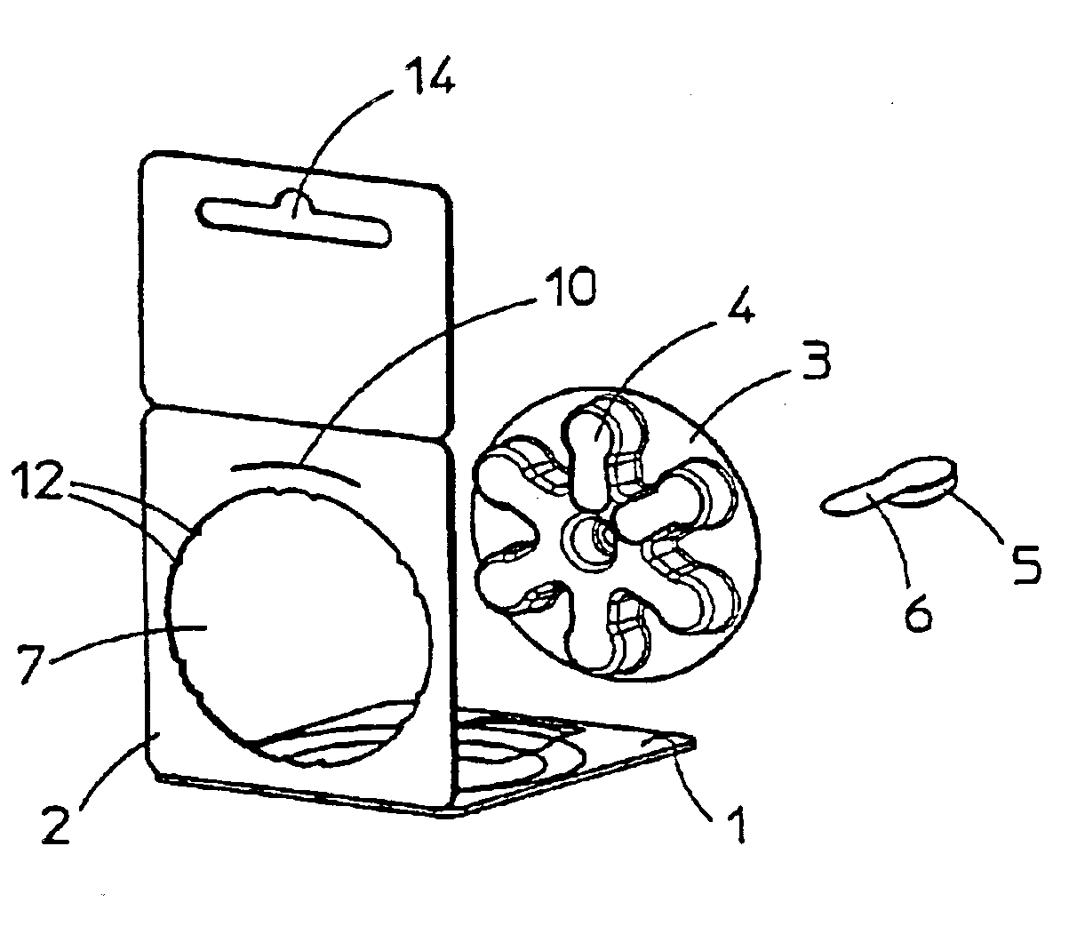 Sale and storage packaging for zinc-air cells