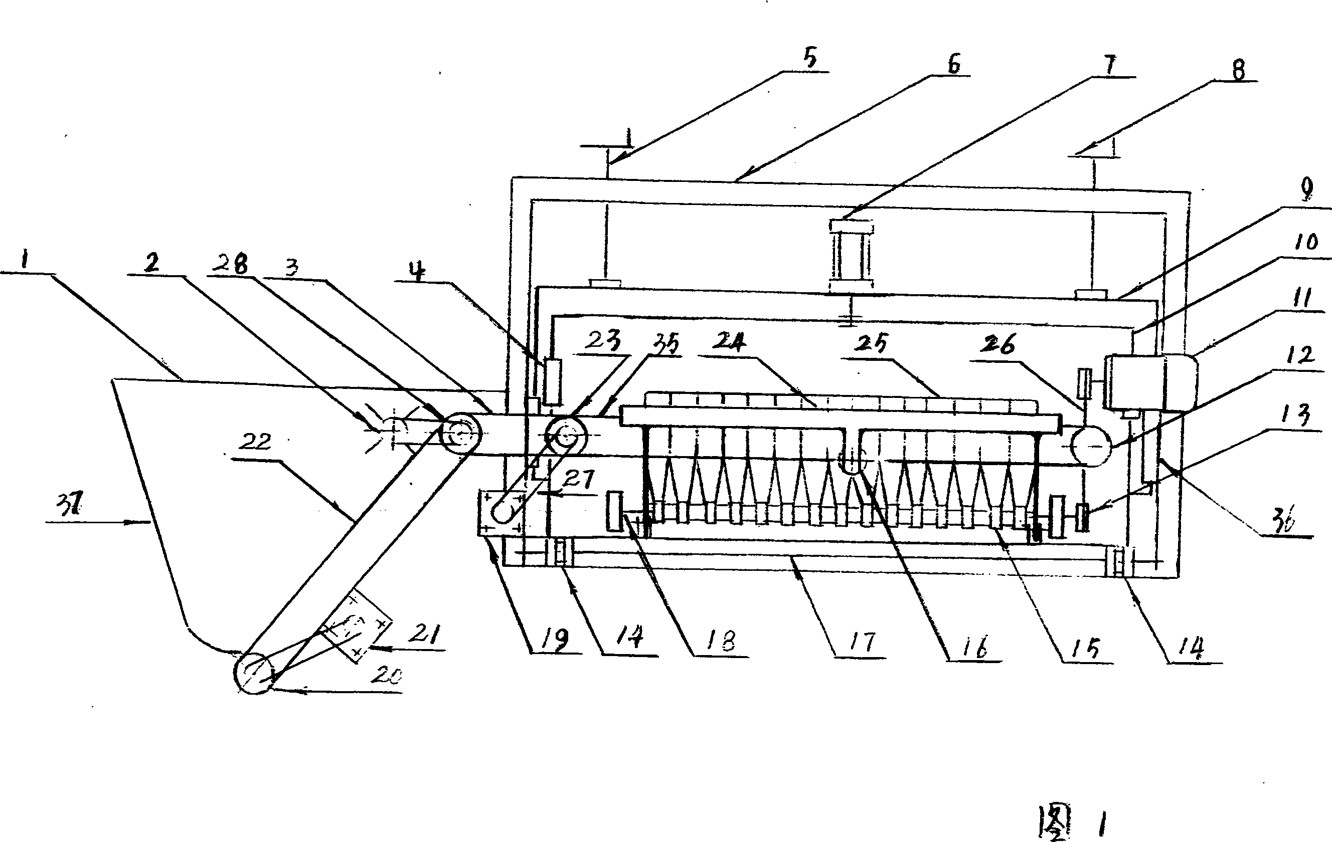 Ice-cream rod dispersed-rod material-feeding rod-inserting machine