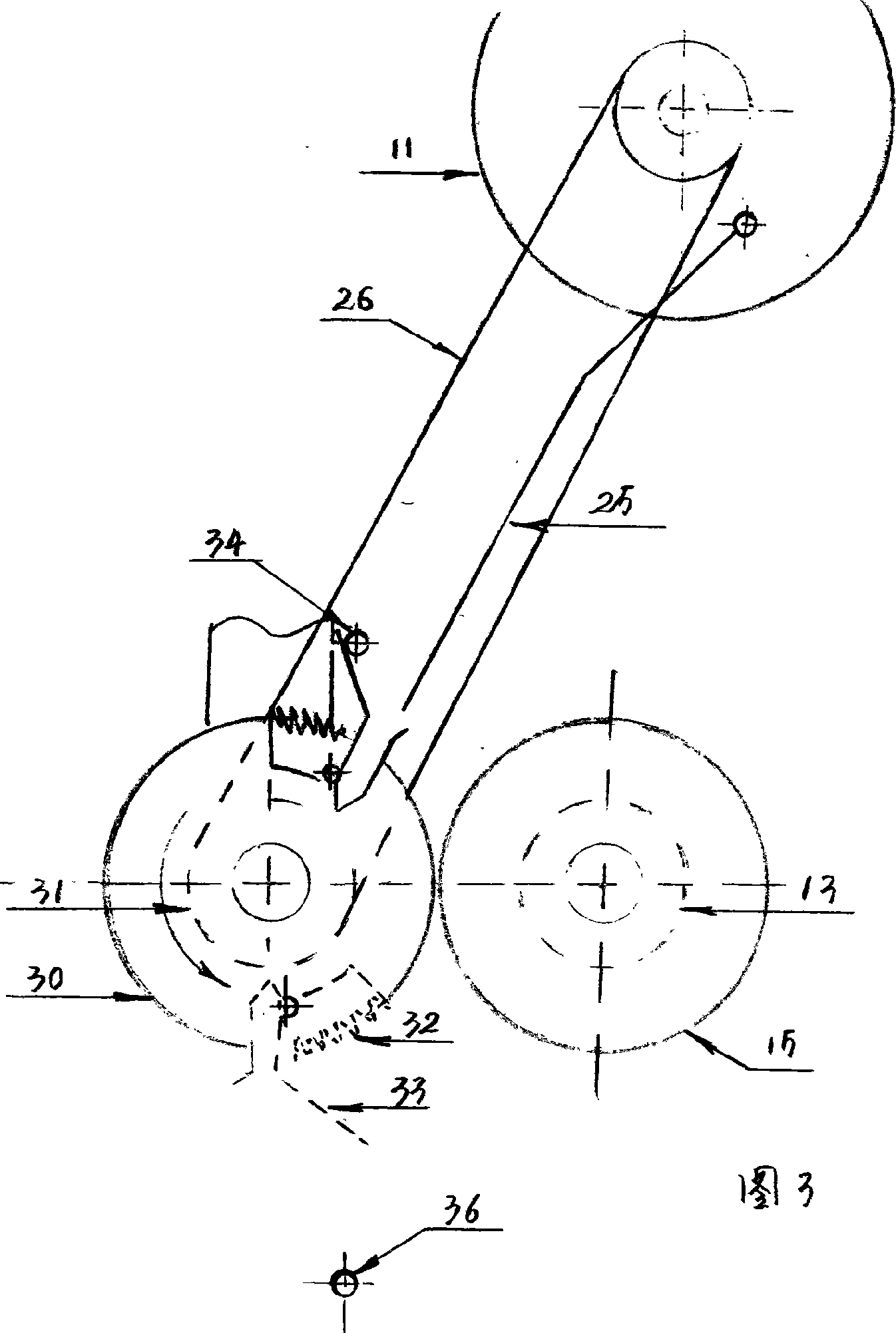 Ice-cream rod dispersed-rod material-feeding rod-inserting machine