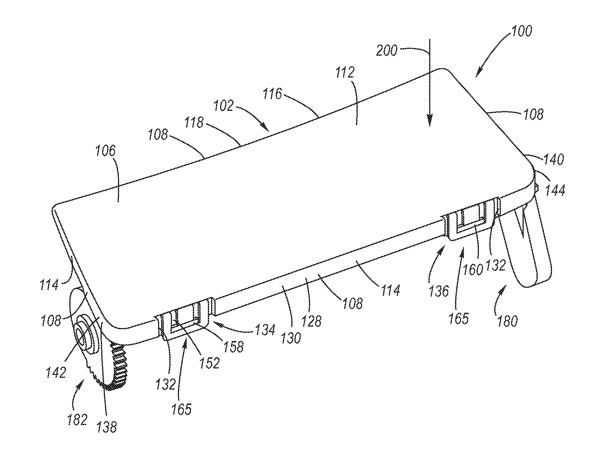 Stiffened Multi-Layer Compartment Door Assembly Utilizing Elastic Averaging