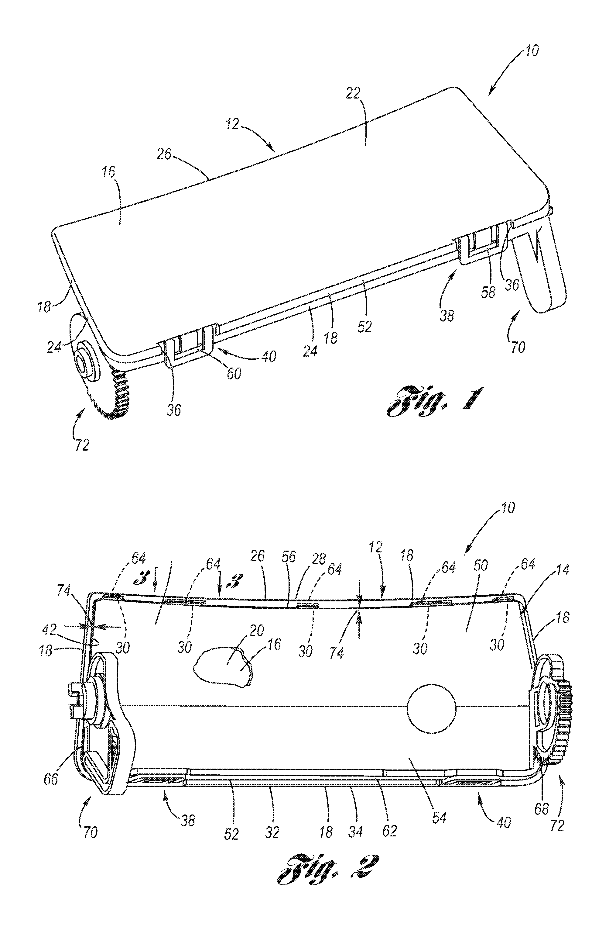 Stiffened Multi-Layer Compartment Door Assembly Utilizing Elastic Averaging