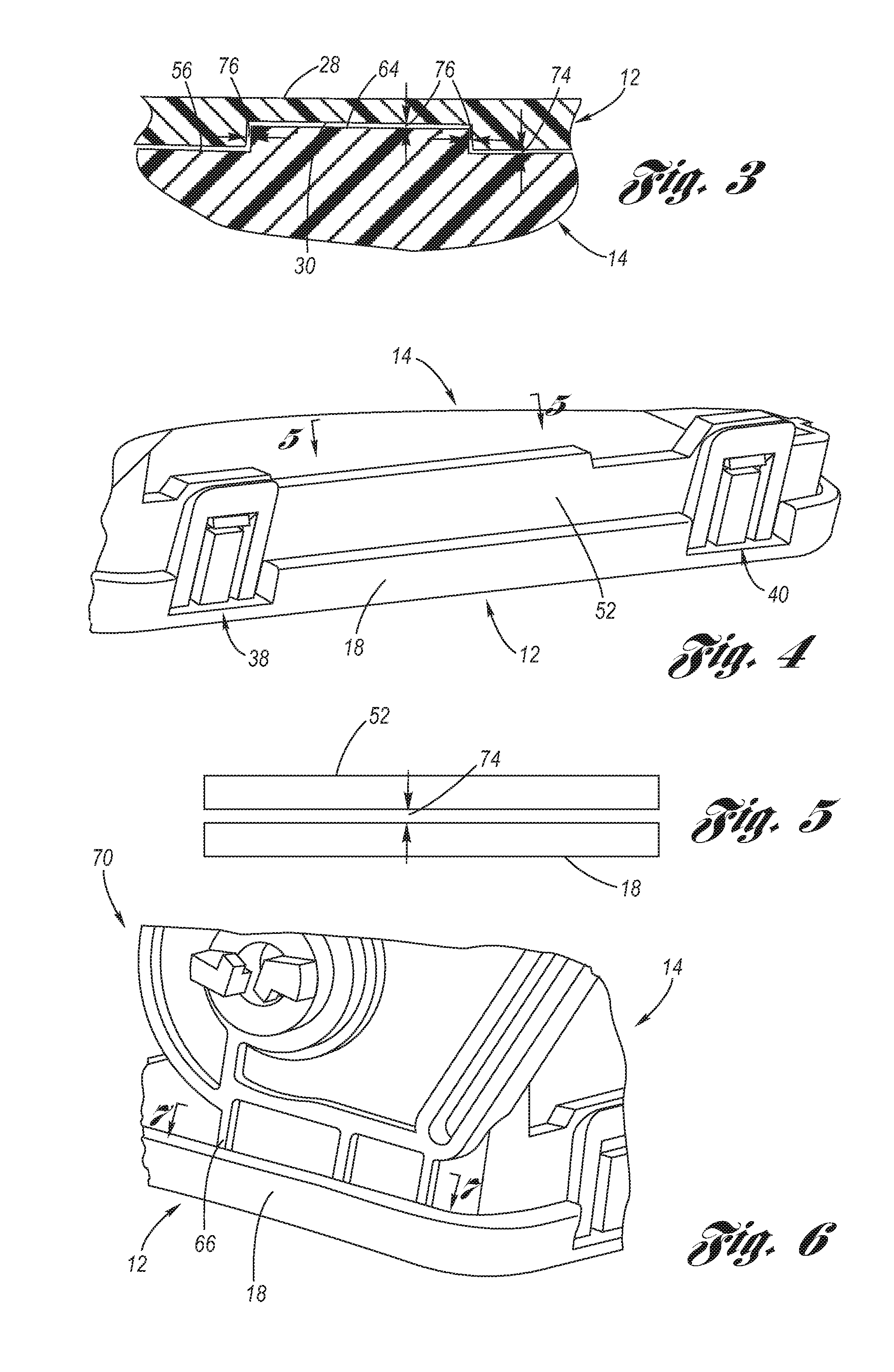 Stiffened Multi-Layer Compartment Door Assembly Utilizing Elastic Averaging