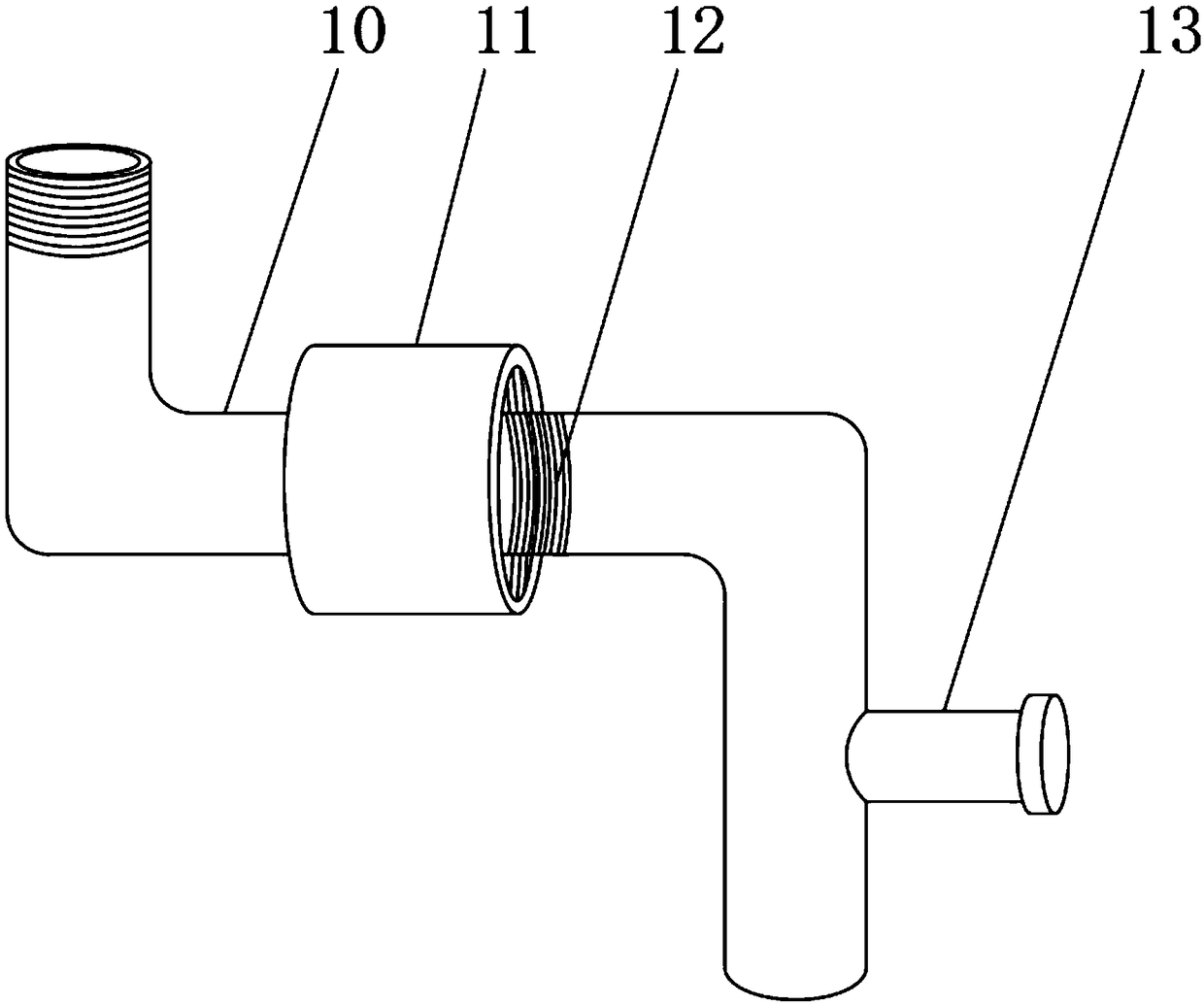 Chemical sewage filtering device