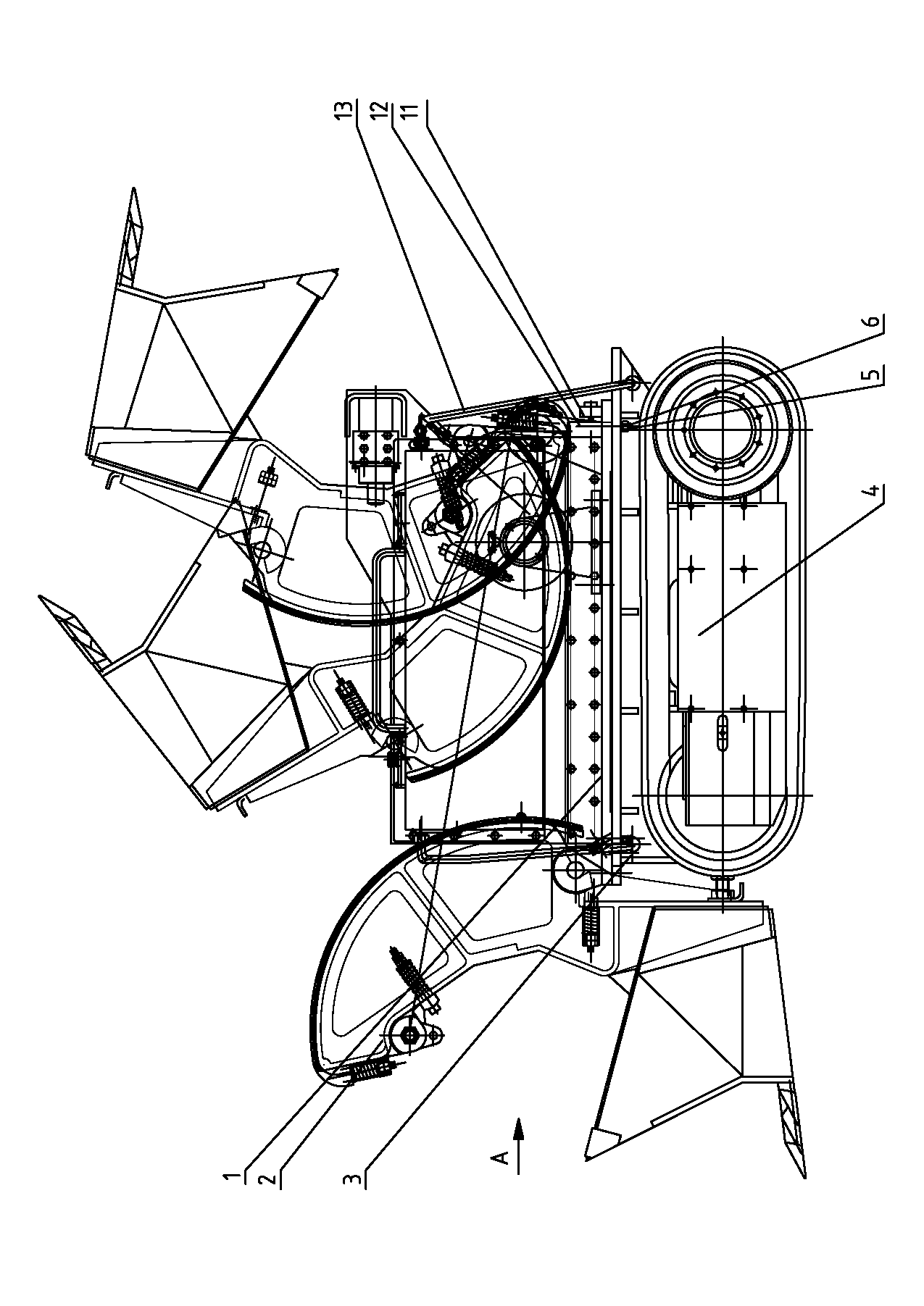 Hydraulic track rock loader