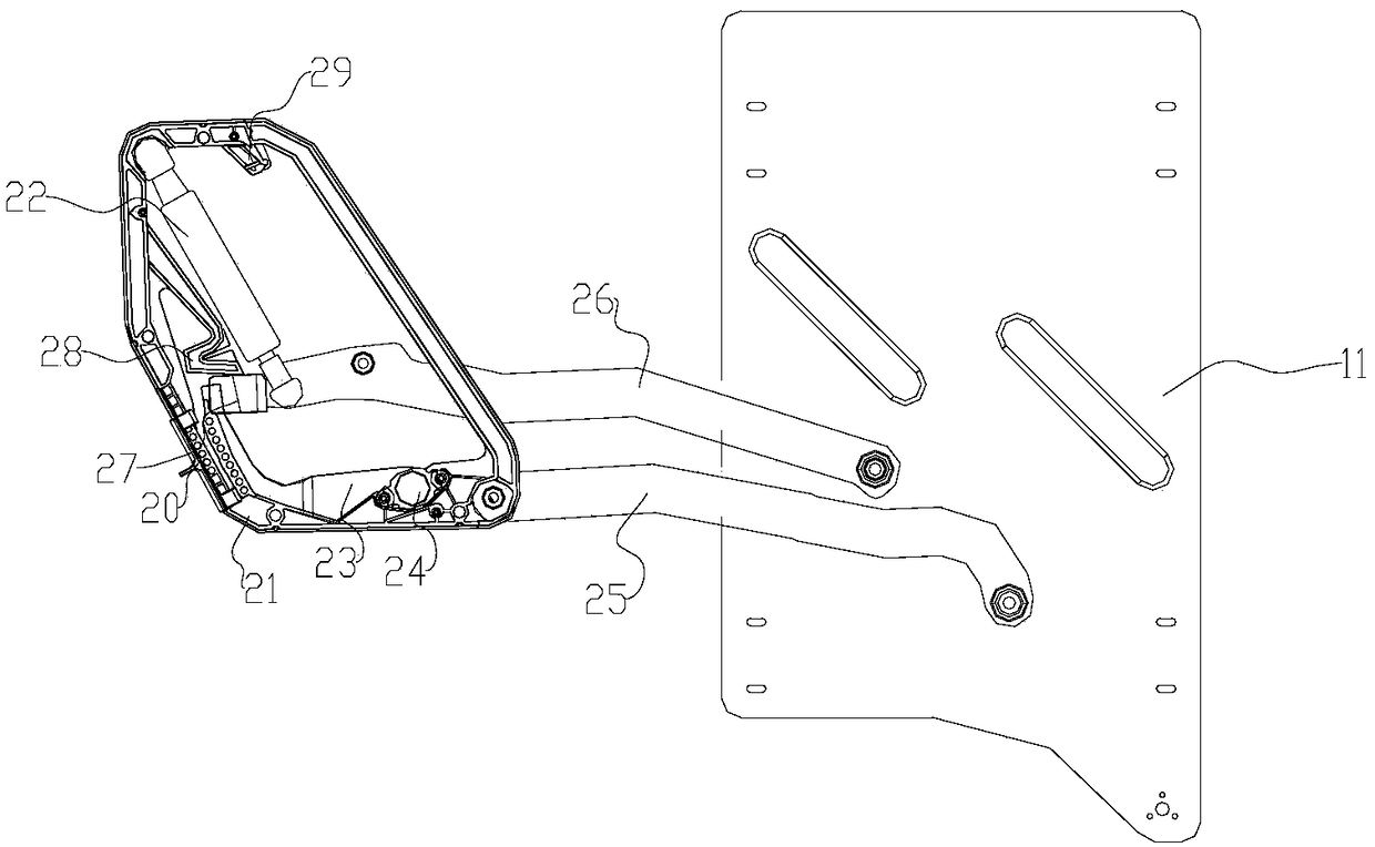 Lifting storage kitchen rack