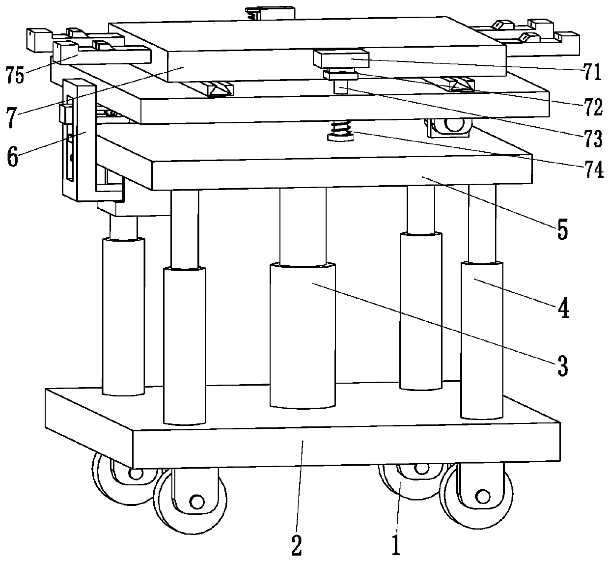 Auxiliary installation tool for wall-mounted custom-made furniture