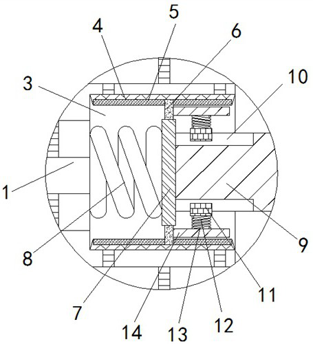 Enclosure structure for building foundation pit