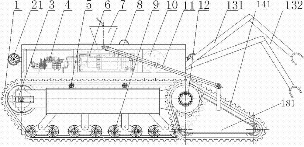 Underwater unmanned remote-control heavy-load work vehicle