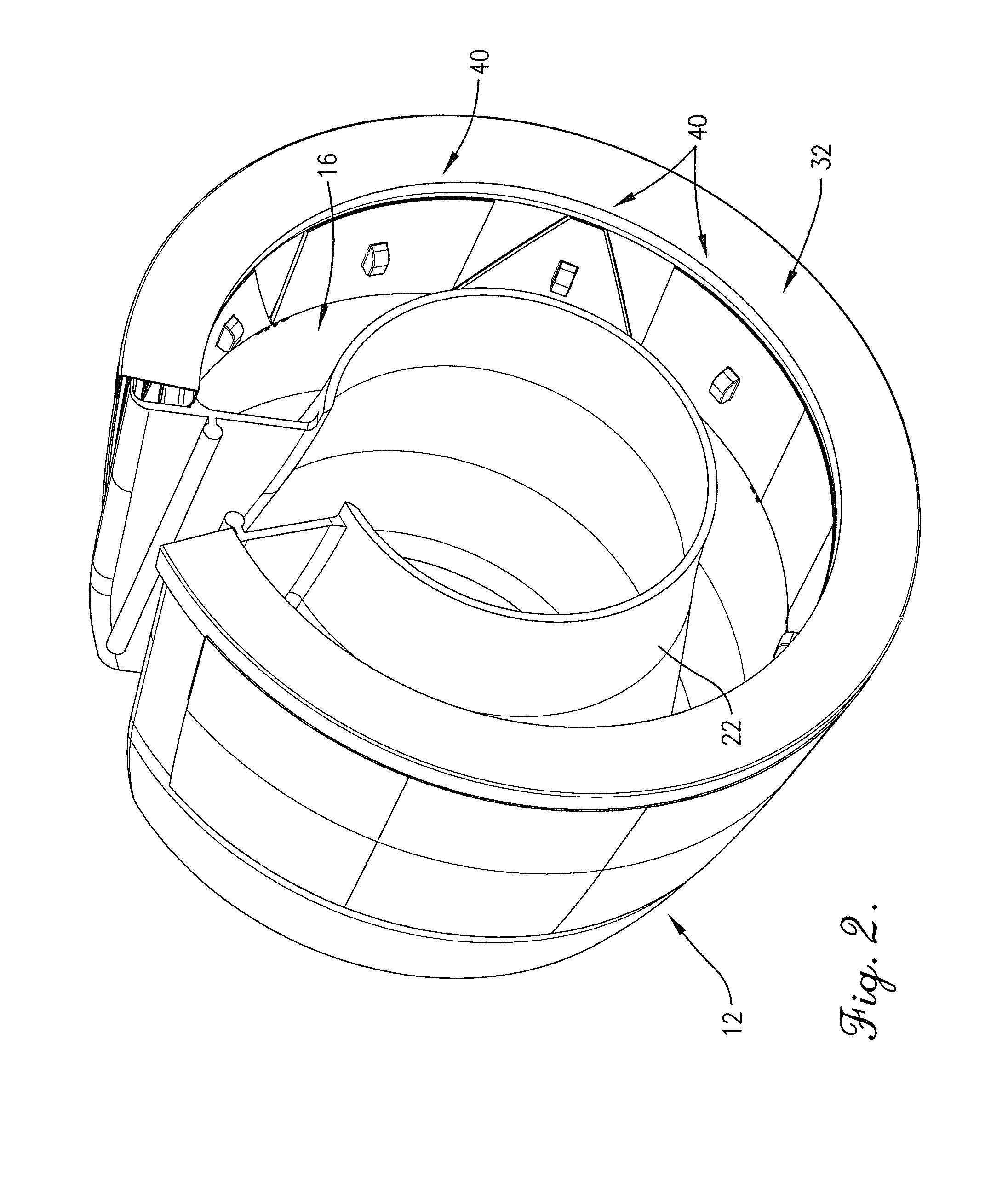 Converging blocker door system for use with a thrust reverser