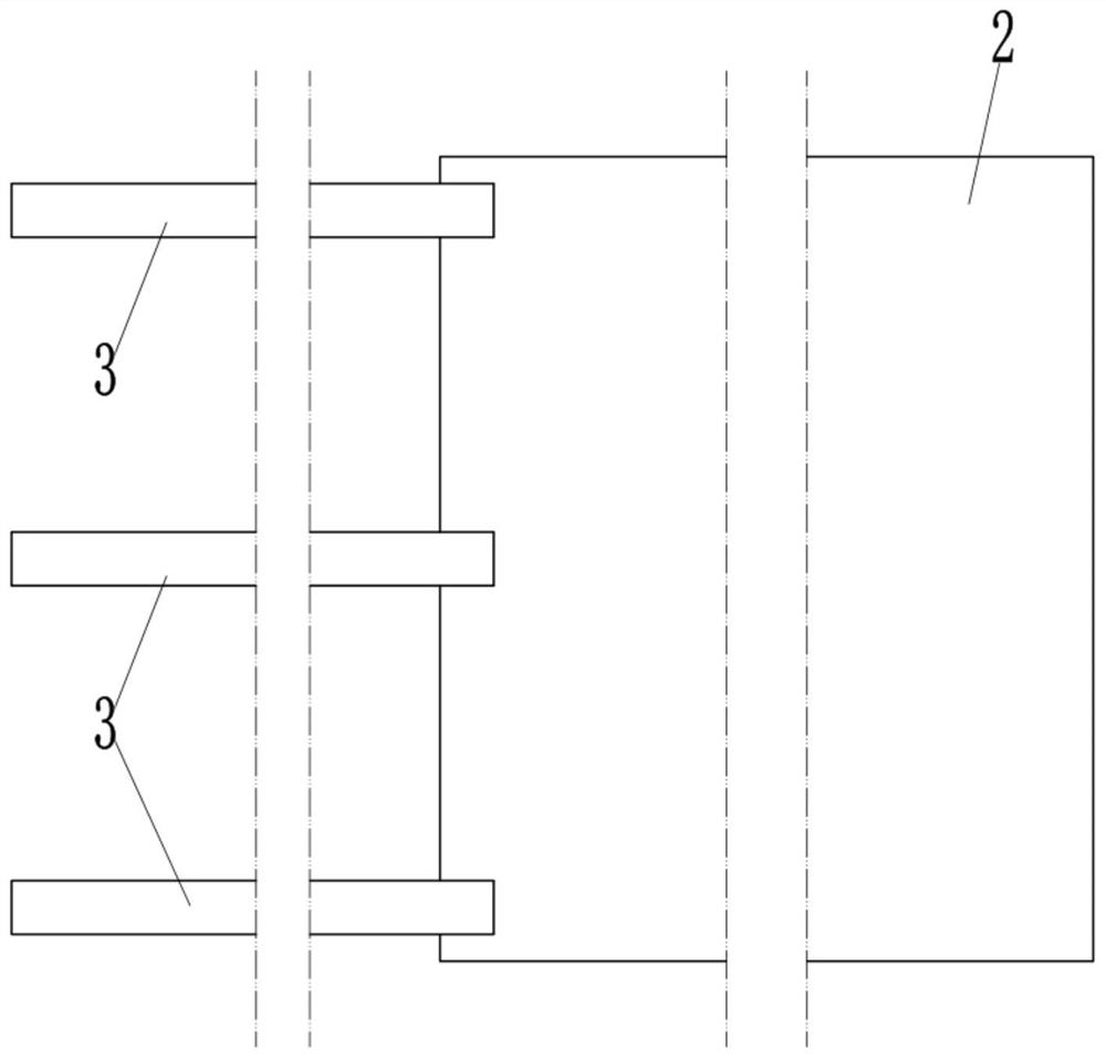 Device for removing suspended matters after printing and dyeing sewage treatment