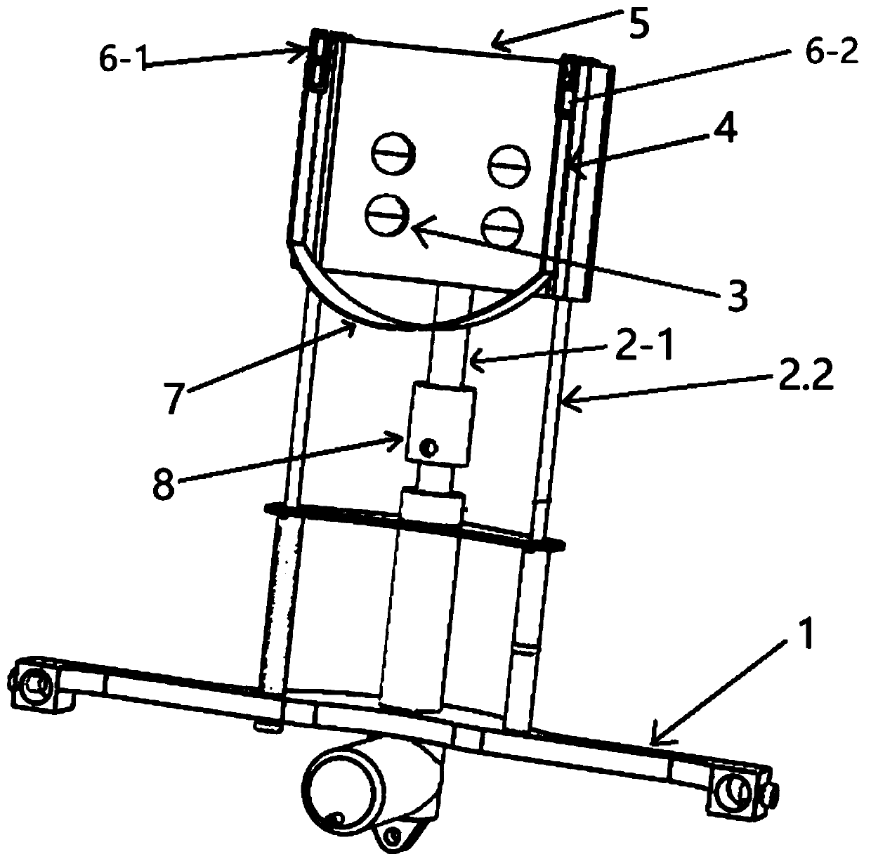 Neck traction and massage device for intelligent wheelchair