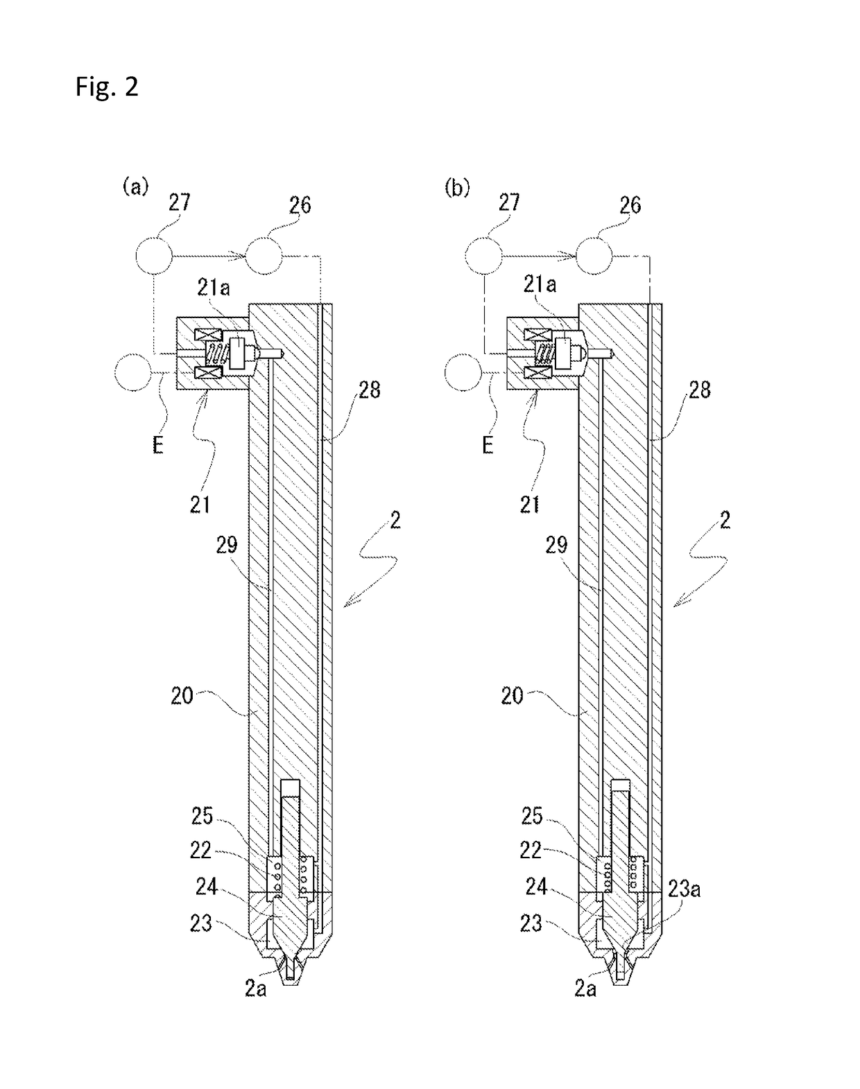 Injector having in-built ignition system