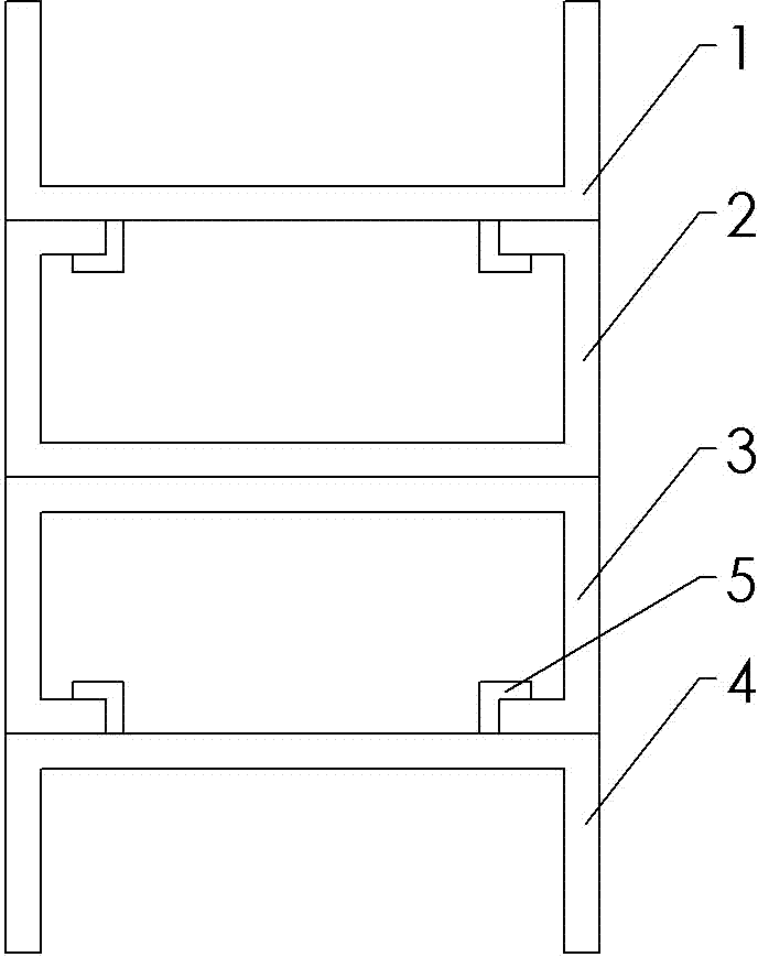 Grooved beam