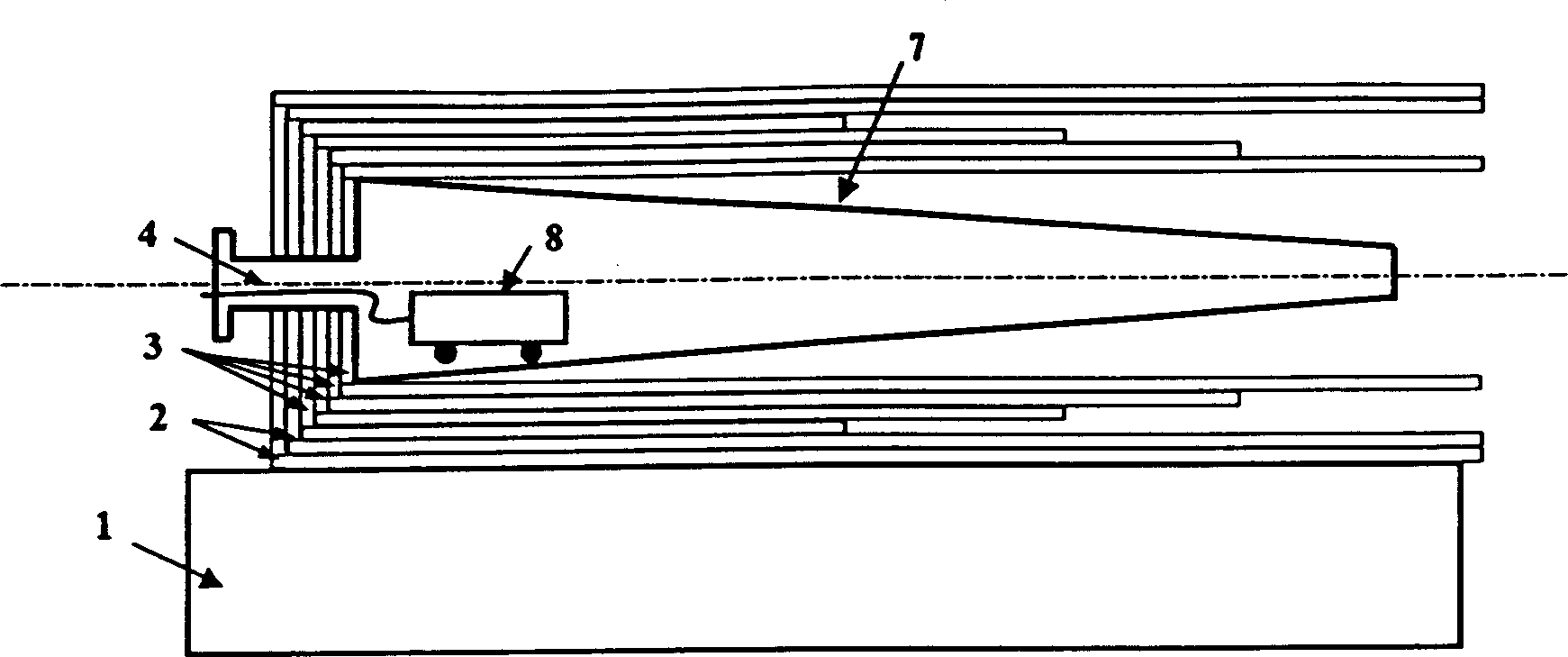 Wind machine's laminae made from composite material and preparation method