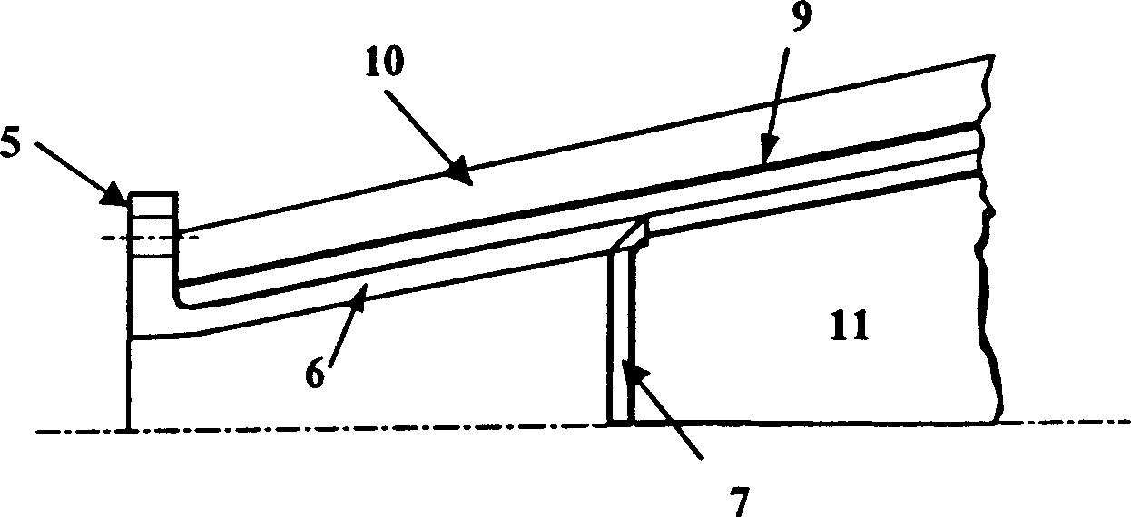 Wind machine's laminae made from composite material and preparation method