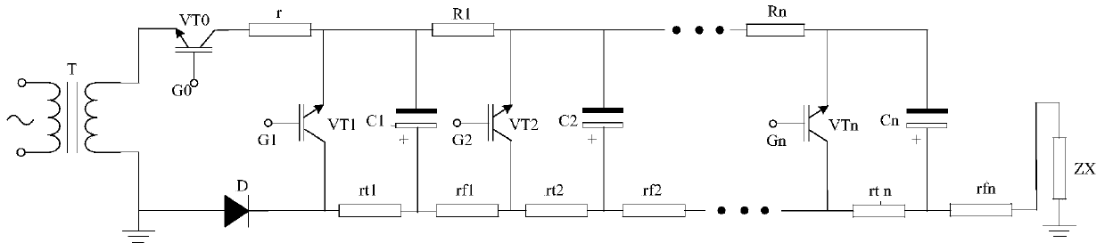 Gapless lightning impulse voltage generator