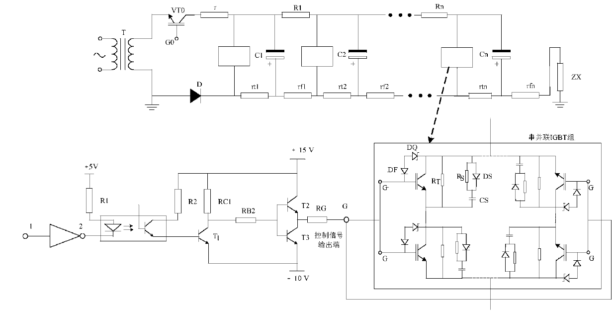 Gapless lightning impulse voltage generator