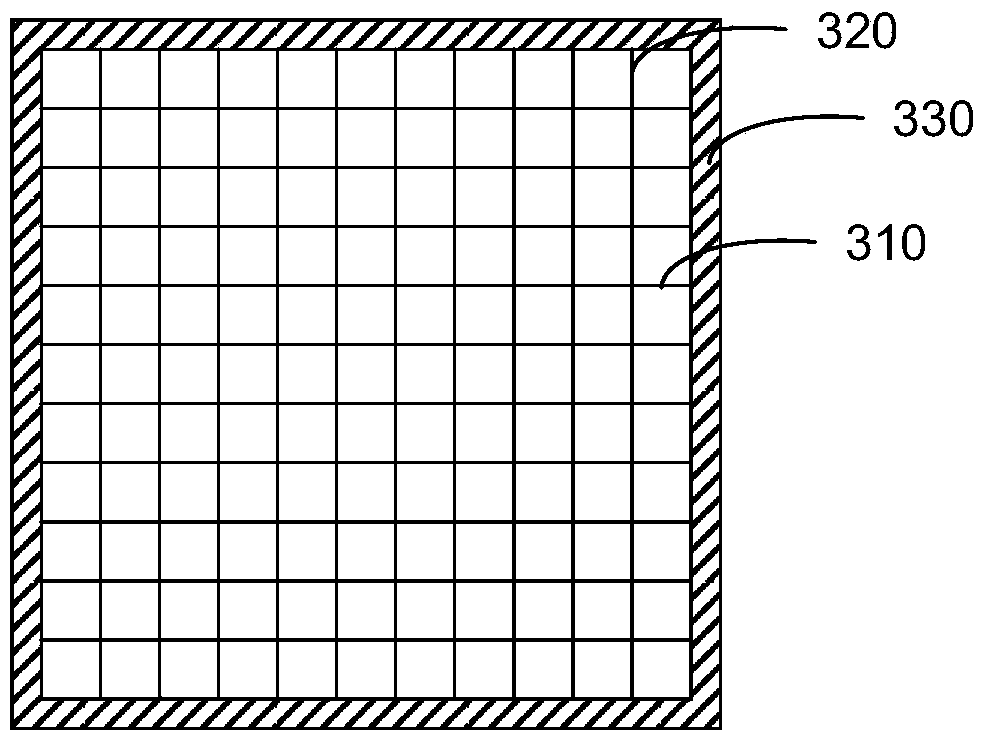 Grid mould, detector including same and emission imaging equipment