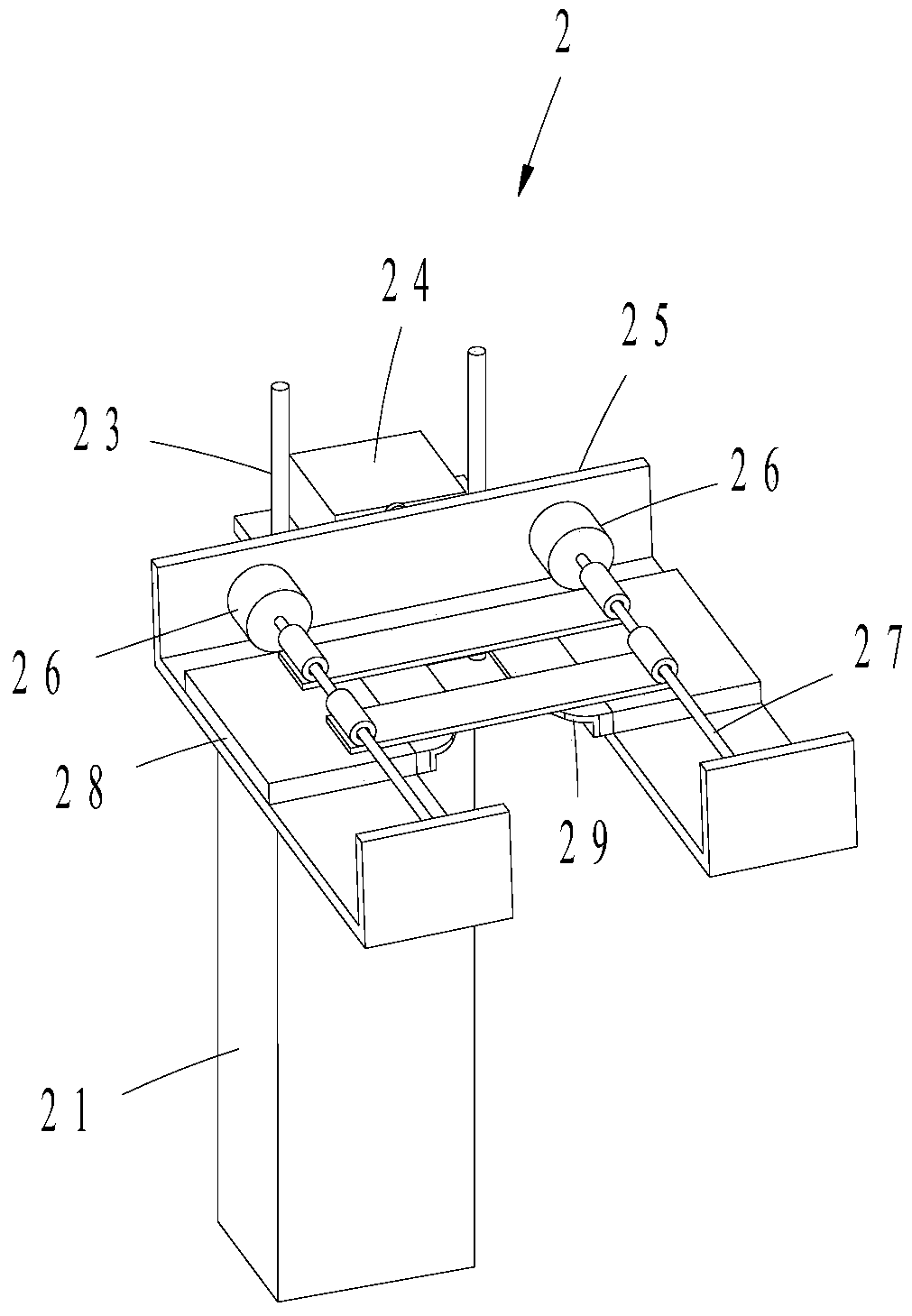 Medicine dispensing device and medicine dispensing method for powder injection bottle