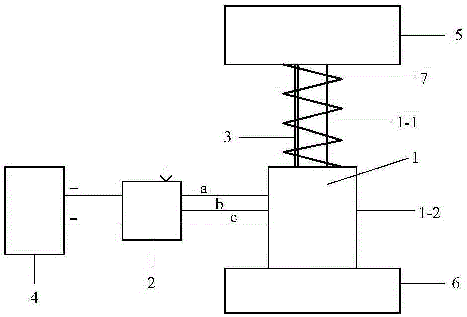 Feed-type electromagnetic damping vibration reduction control method for vehicle suspension