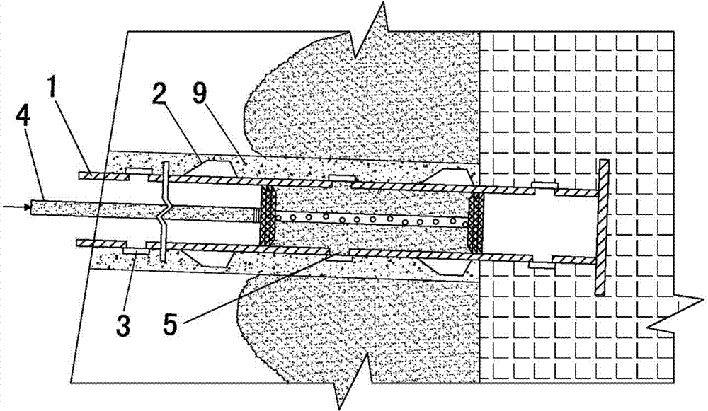 Sleeve valve pipe and application to landslide control