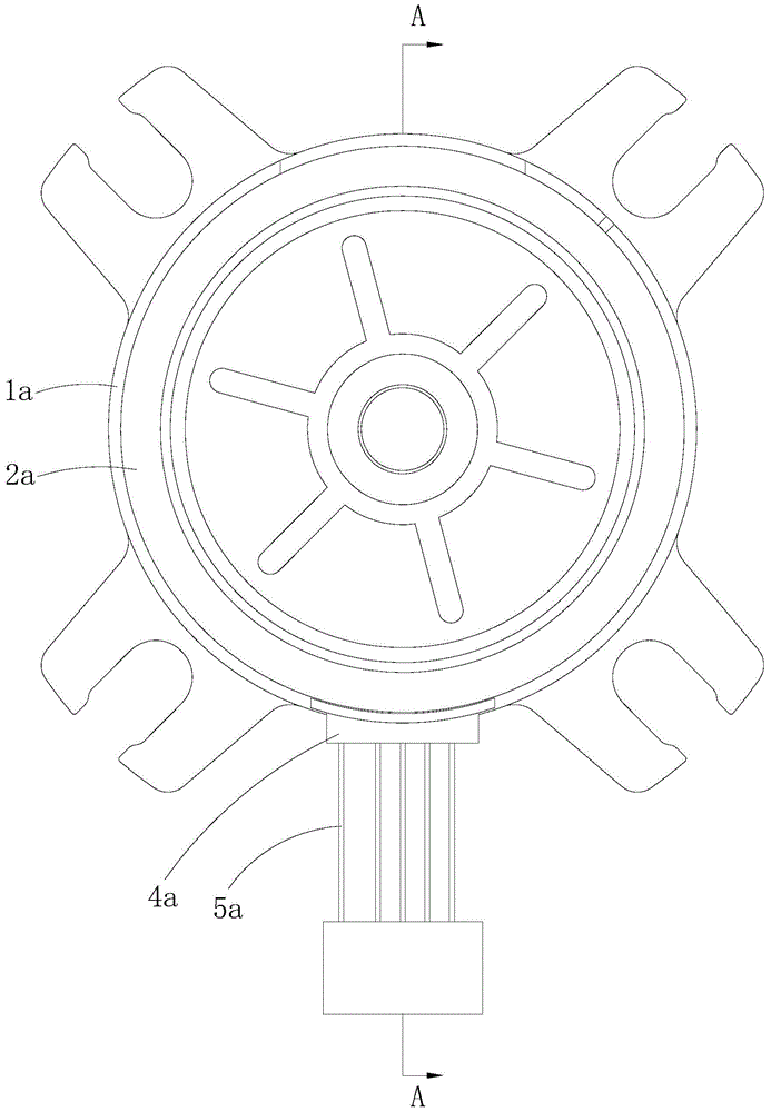 Plastic package stator and bearing end cap waterproof sealing structure and plastic package motor