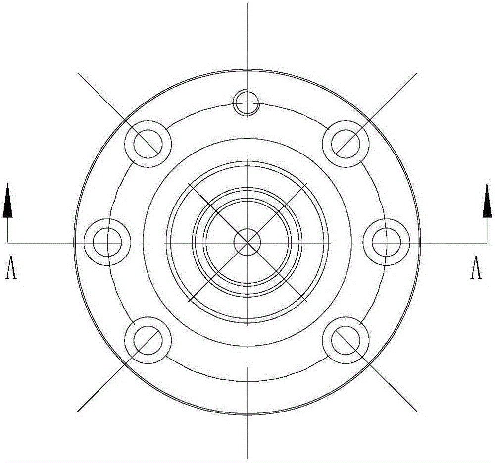 Clamp structure used for center hole positioning and clamping