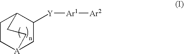 3-quinuclidinyl amino-substituted biaryl derivatives