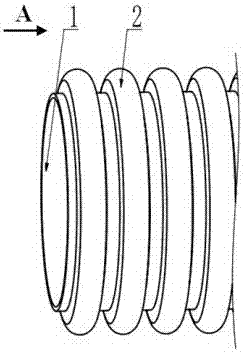 Double-wall corrugated pipe with wear-resistant inner wall and preparation method thereof